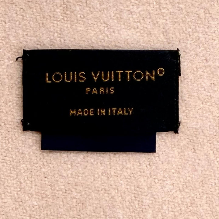 美品◇LOUIS VUITTON ルイヴィトン 2024年製 M78205 エシャルプ・LVステラー モノグラム フリンジ付き マフラー イタリア製 レディース