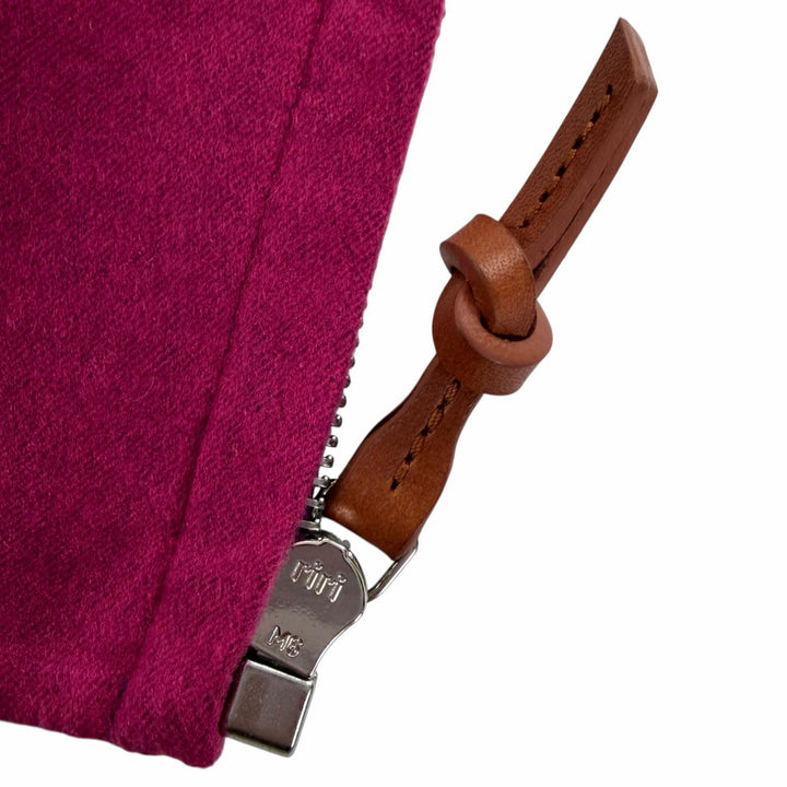 極美品◇HERMES エルメス 23SS 3E0207DC カシミヤ シルク混 セリエボタン付き ジャケット パープル ピンク 34 フランス製 レディース
