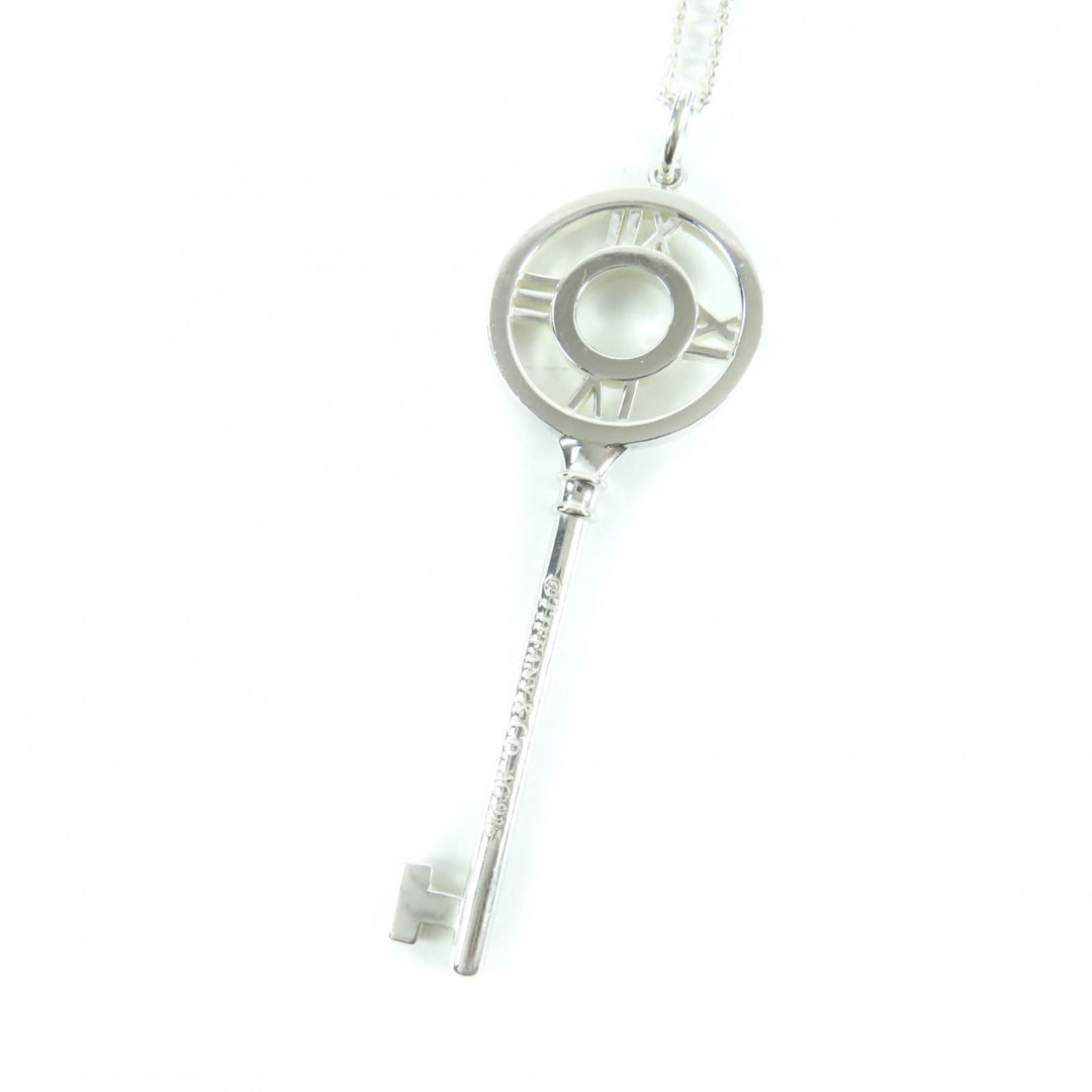 美品★TIFFANY&amp;Co. ティファニー AG925 アトラスキー ネックレス ペンダント アクセサリー シルバー 重量6.9g レディース