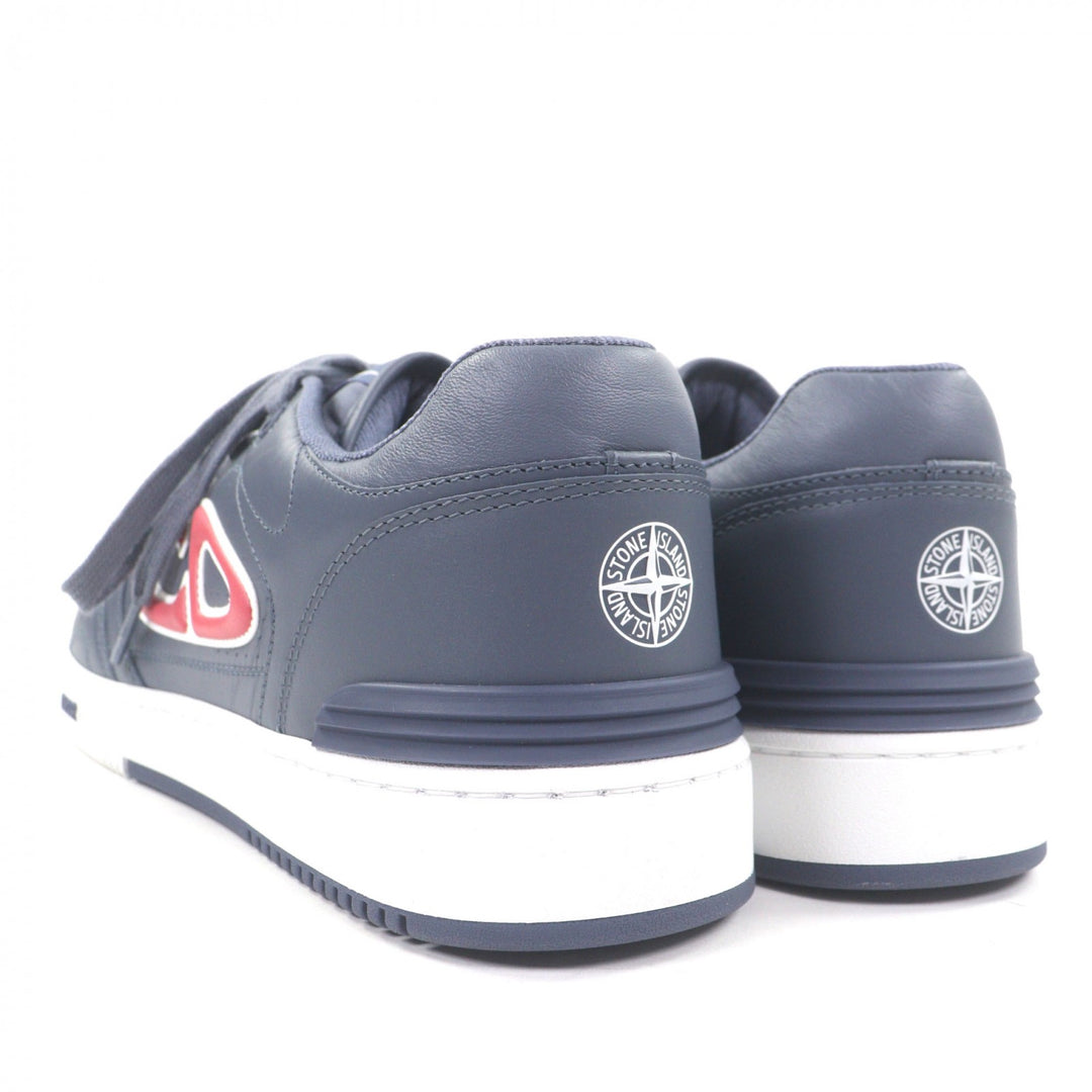 極美品▼DIOR STONE ISLAND ディオール オム ストーンアイランド 24SS B57 レザー 1947足限定 ローカットスニーカー ブルー 44 メンズ