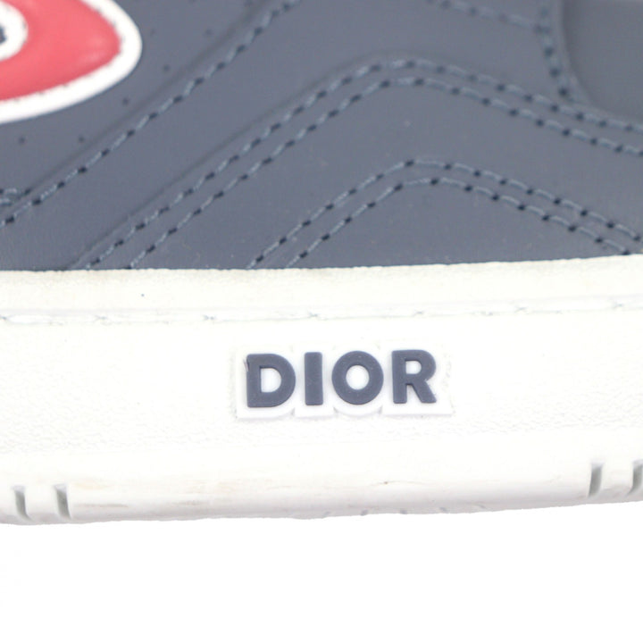 極美品▼DIOR STONE ISLAND ディオール オム ストーンアイランド 24SS B57 レザー 1947足限定 ローカットスニーカー ブルー 44 メンズ