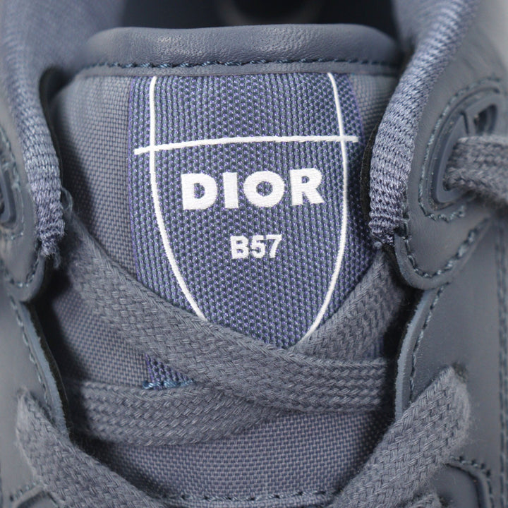 極美品▼DIOR STONE ISLAND ディオール オム ストーンアイランド 24SS B57 レザー 1947足限定 ローカットスニーカー ブルー 44 メンズ