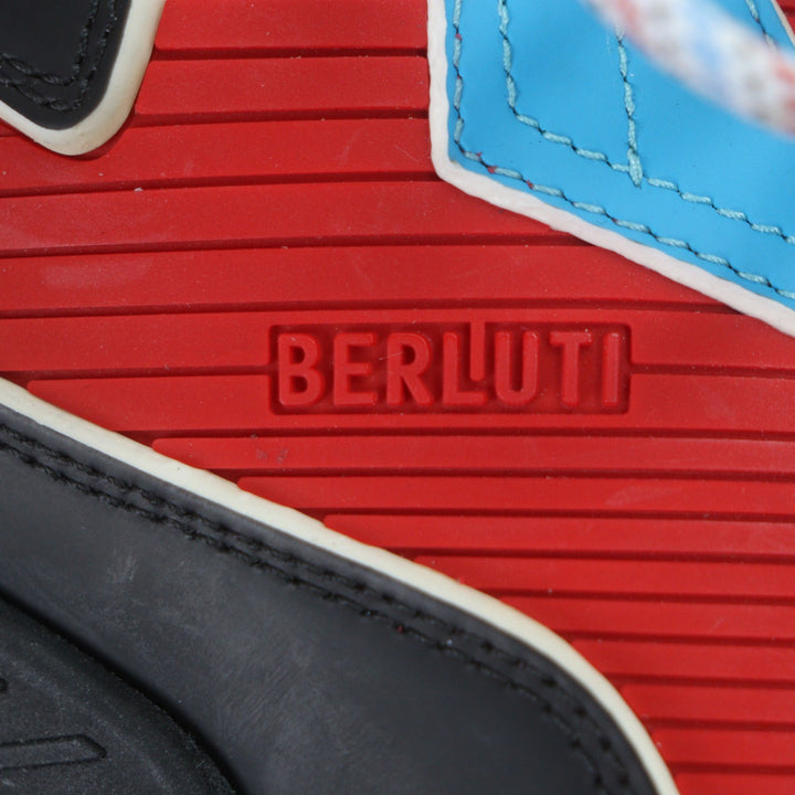 極美品▼BERLUTI ベルルッティ 4781 GRAVITY グラビティ レザー メッシュ マルチカラー スニーカー 4(23.5～24.0cm) メンズ ユニセックス