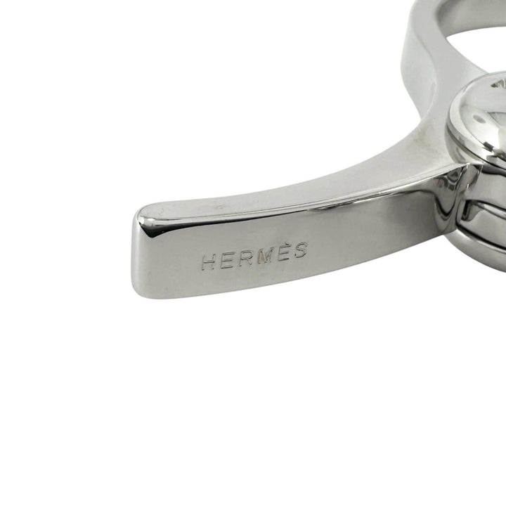 極美品▲HERMES エルメス FILOU フィルー Hロゴ グローブホルダー ストラップ シルバー レディース 箱付き