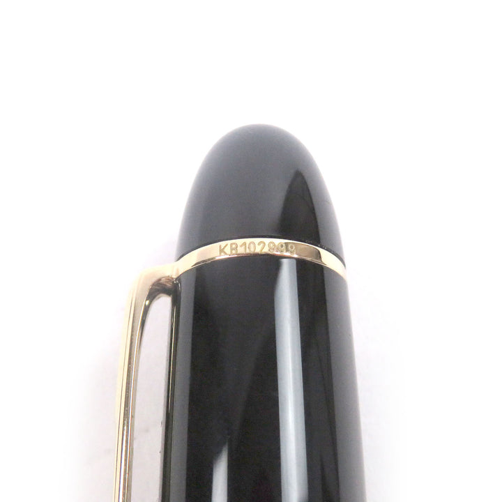 未使用品□MONTBLANC モンブラン マイスターシュテュック 149 ペン先18K Bニブ キャップ式 万年筆 ブラック ゴールド 西ドイツ製 メンズ