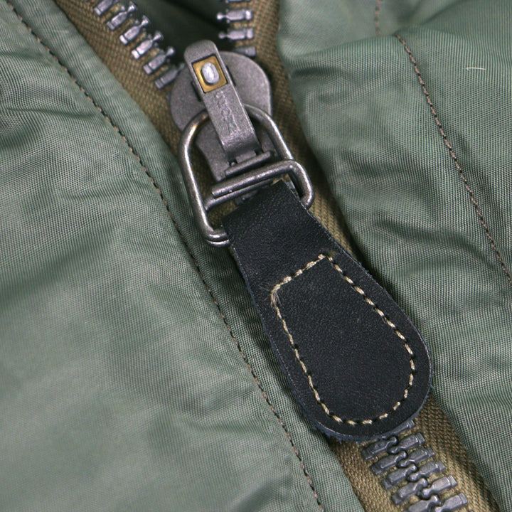 美品▼BUZZ RICKSONS バズリクソンズ BR12528 N-3B ファー・フード付き 中綿入り ジップアップ フライトジャケット L 正規品 メンズ