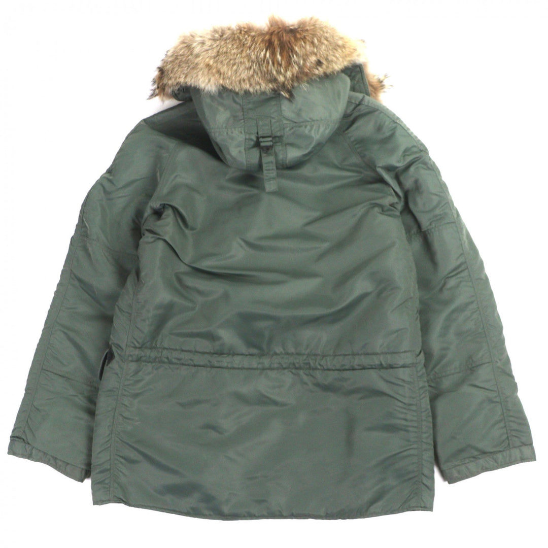 美品▼BUZZ RICKSONS バズリクソンズ BR12528 N-3B ファー・フード付き 中綿入り ジップアップ フライトジャケット L 正規品 メンズ