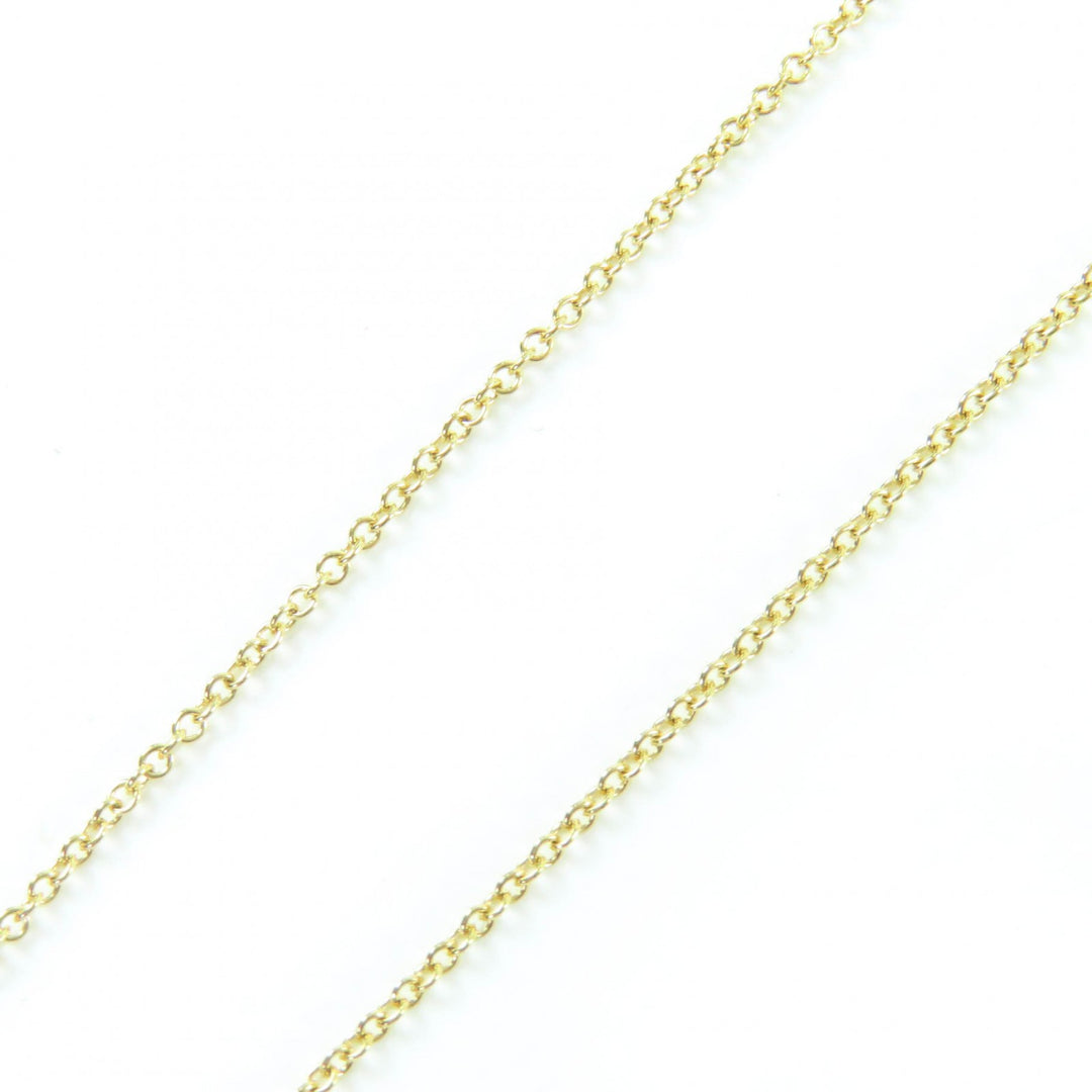 美品☆TIFFANY&amp;Co. ティファニー バイ ザ ヤード シングル ダイヤモンド ペンダント 18K 0.05ct K18/750(YG) 直径約3.5mm 重量1.83g