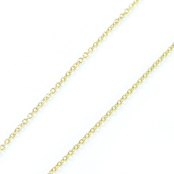 美品☆TIFFANY&amp;Co. ティファニー バイ ザ ヤード シングル ダイヤモンド ペンダント 18K 0.05ct K18/750(YG) 直径約3.5mm 重量1.83g