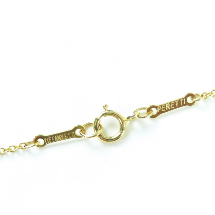 美品☆TIFFANY&amp;Co. ティファニー バイ ザ ヤード シングル ダイヤモンド ペンダント 18K 0.05ct K18/750(YG) 直径約3.5mm 重量1.83g