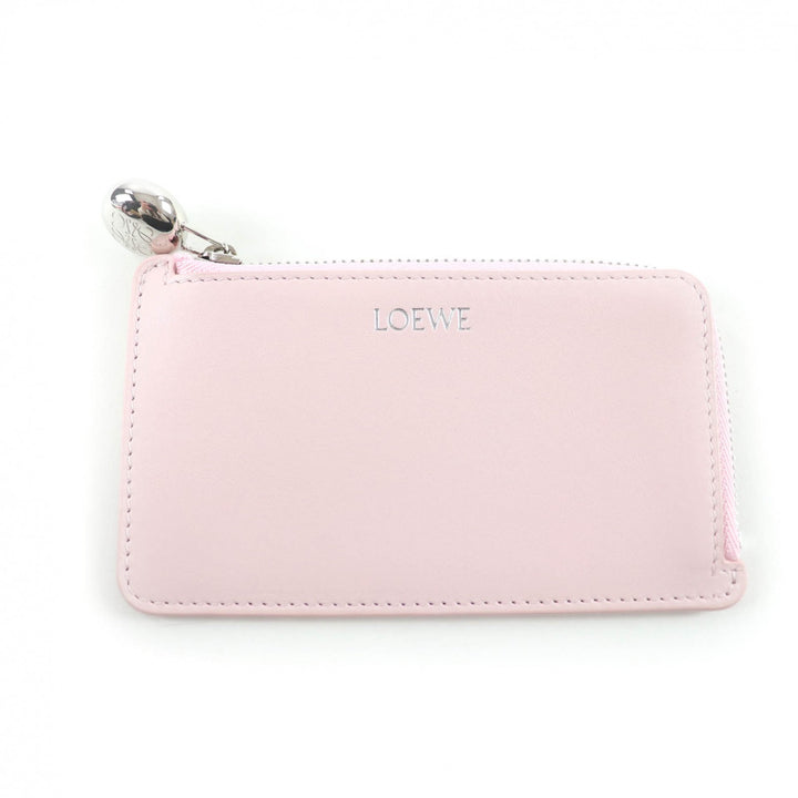 未使用品★LOEWE ロエベ CANBZ40X01 ぺブル コインカードホルダー シャイニーナパカーフ ブロッサム フラグメントケース 財布 保存袋付