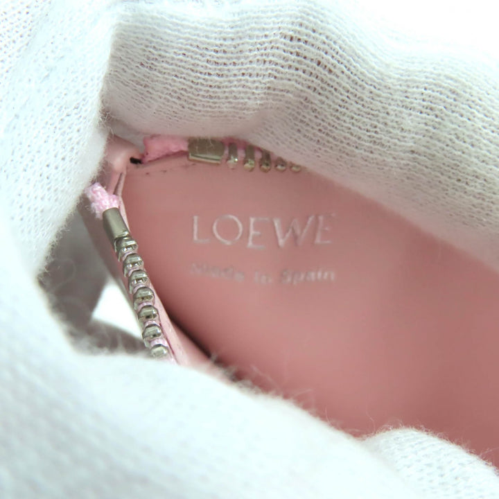 未使用品★LOEWE ロエベ CANBZ40X01 ぺブル コインカードホルダー シャイニーナパカーフ ブロッサム フラグメントケース 財布 保存袋付