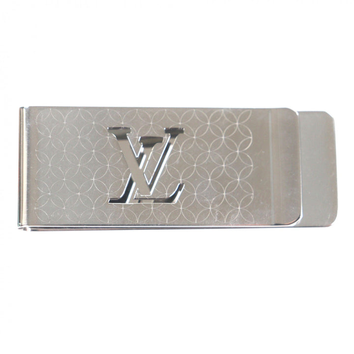 良品▼LOUIS VUITTON ルイヴィトン M65041 ビルクリップ シャンゼリゼ 札ばさみ マネークリップ シルバー 保存袋付き フランス製 メンズ