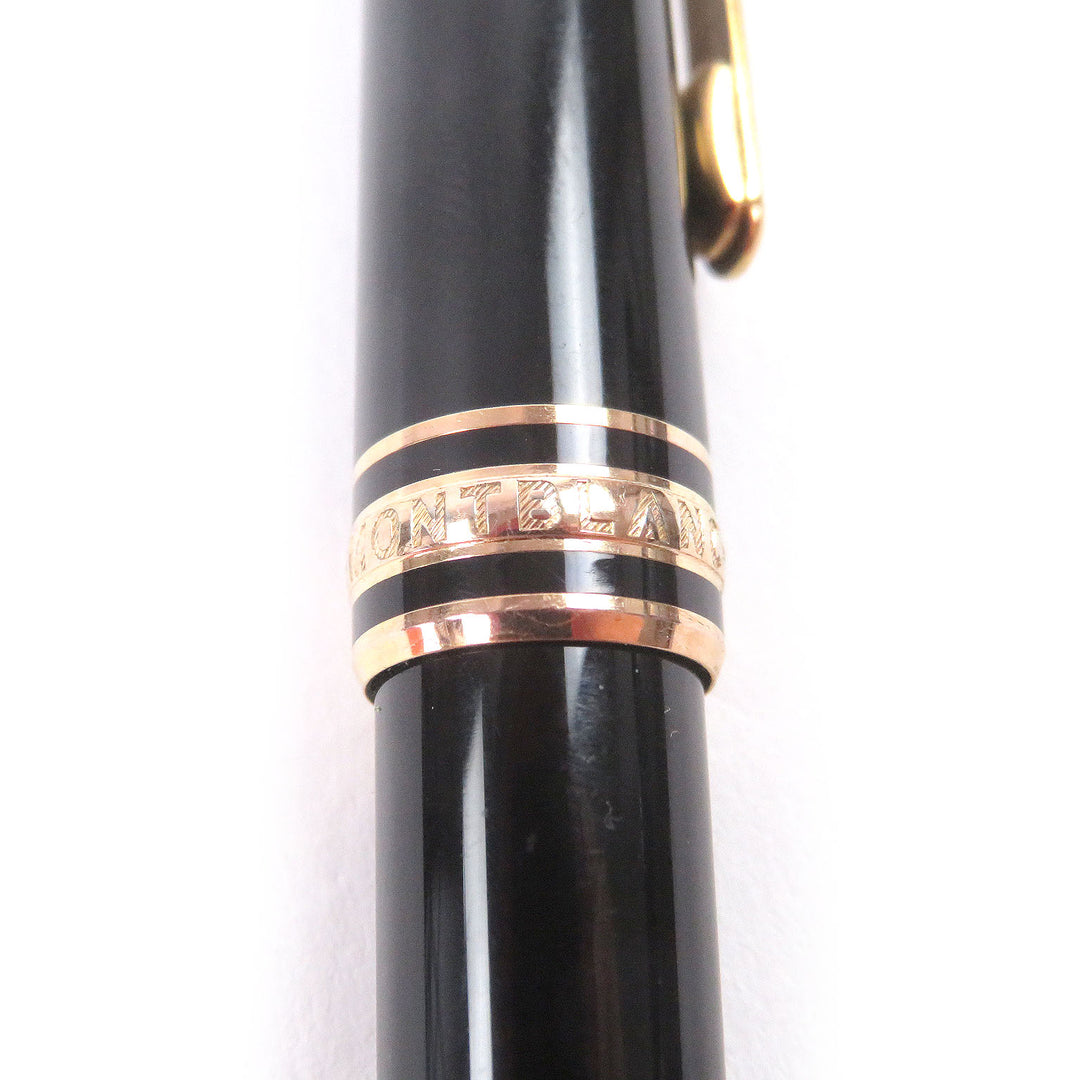 良品□MONTBLANC モンブラン マイスターシュテュック クラシック ツイスト式 ボールペン ブラック ゴールド ドイツ製 メンズ 筆記確認済