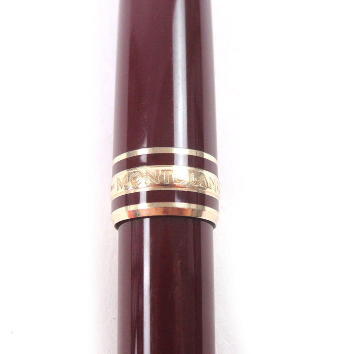 良品□MONTBLANC モンブラン マイスターシュテュック クラシック ペン先14K EFニブ 万年筆 ボルドー ゴールド 西ドイツ製 メンズ