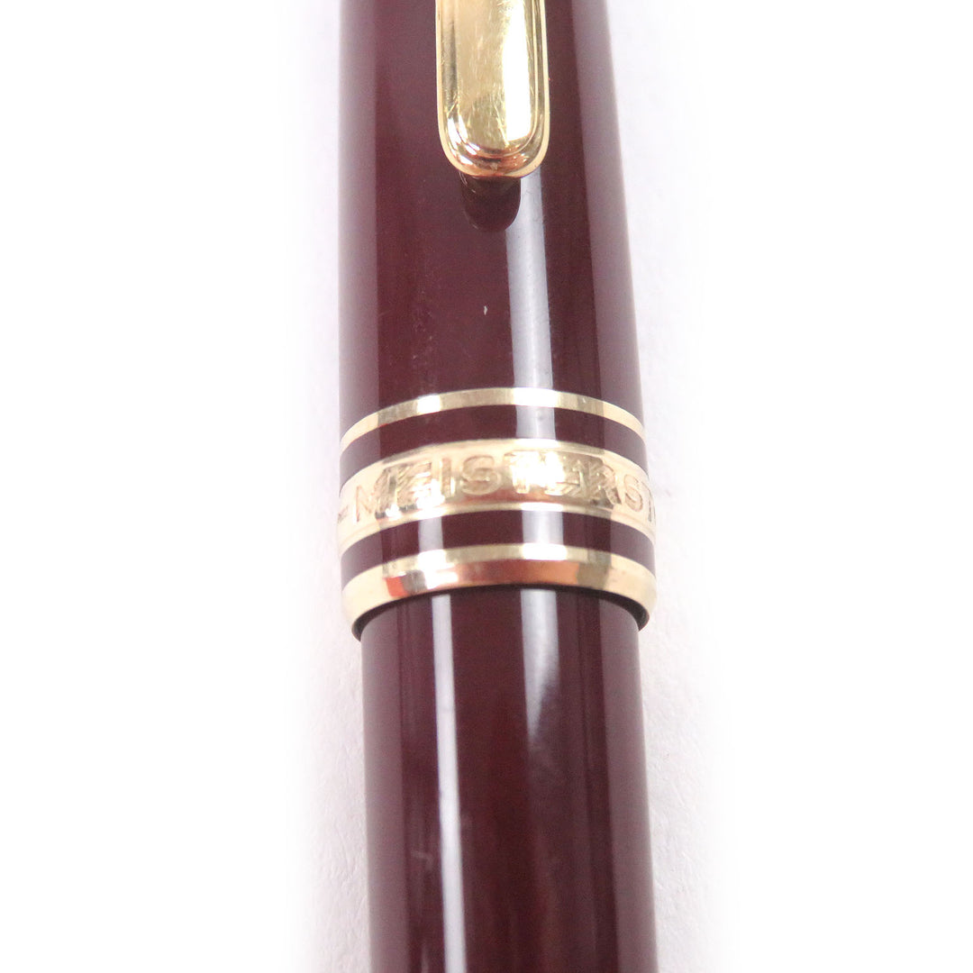 良品□MONTBLANC モンブラン マイスターシュテュック クラシック ペン先14K EFニブ 万年筆 ボルドー ゴールド 西ドイツ製 メンズ