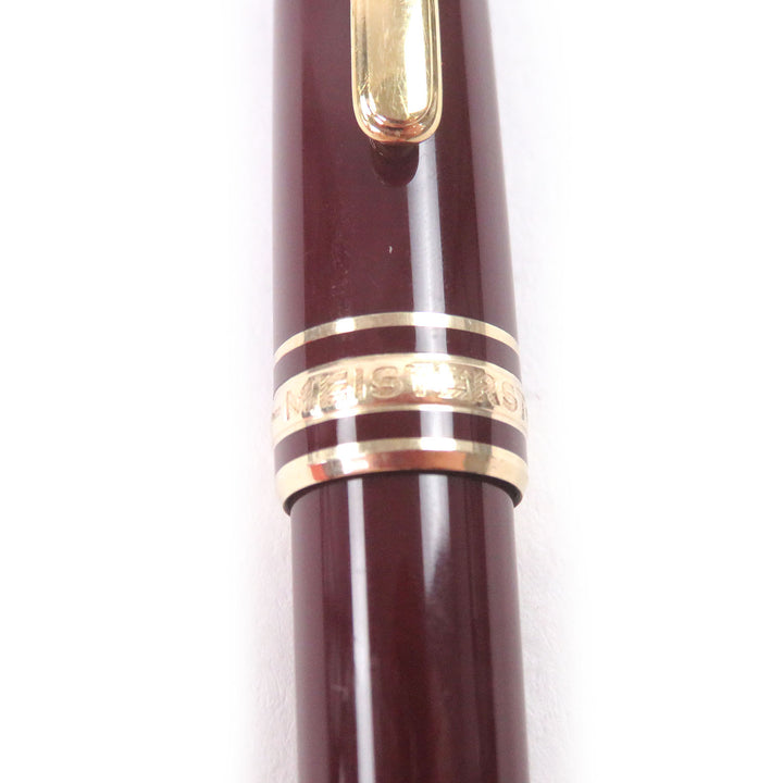 良品□MONTBLANC モンブラン マイスターシュテュック クラシック ペン先14K EFニブ 万年筆 ボルドー ゴールド 西ドイツ製 メンズ