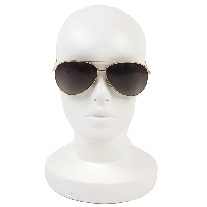 極美品△CELINE セリーヌ CL40062U ー ツーブリッジ ティアドロップ サングラス ゴールド 61□12 145 箱・ケース付き イタリア製 メンズ