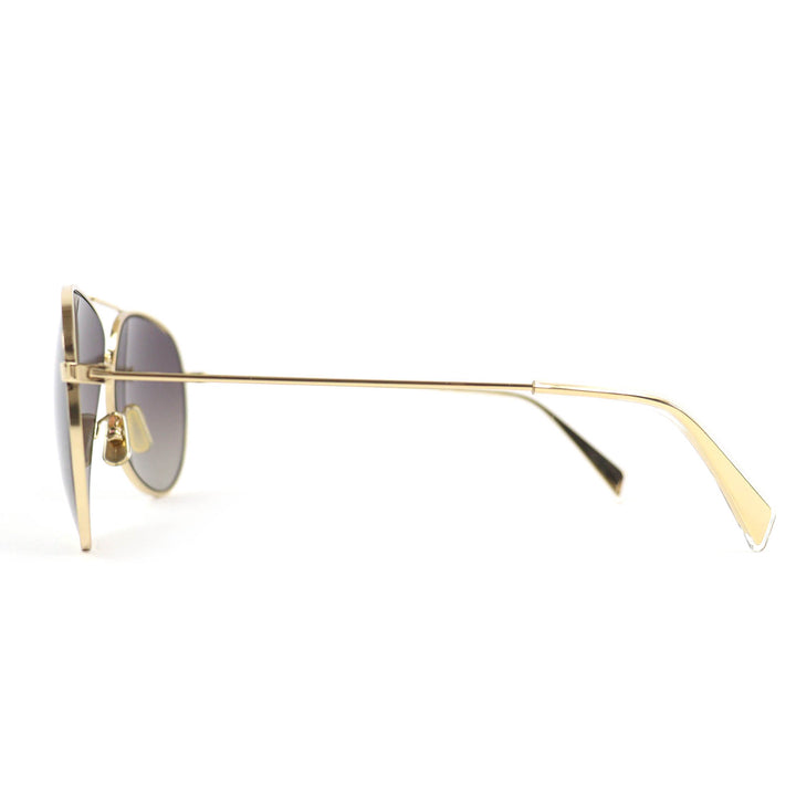 極美品△CELINE セリーヌ CL40062U ー ツーブリッジ ティアドロップ サングラス ゴールド 61□12 145 箱・ケース付き イタリア製 メンズ