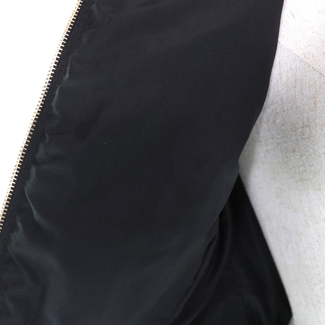 極美品★VERSACE ヴェルサーチ 2024年製 1007656 ベルト付 メデューサ ZIP UP ダウンコート ブラック 36 ハンガー・ガーメント付 正規品