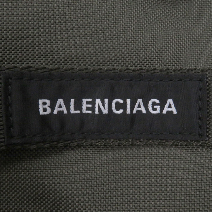 美品□BALENCIAGA バレンシアガ 644029 ARMY アーミー リサイクルポリアミド 2WAY ハンドバッグ ショルダーバッグ カーキ メンズ