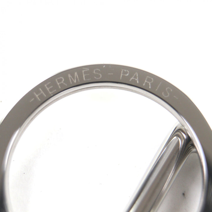 未使用品▼HERMES エルメス H トゥ スピード キーリング ー キーホルダー シルバー 箱・保存袋付き スイス製 メンズ レディース