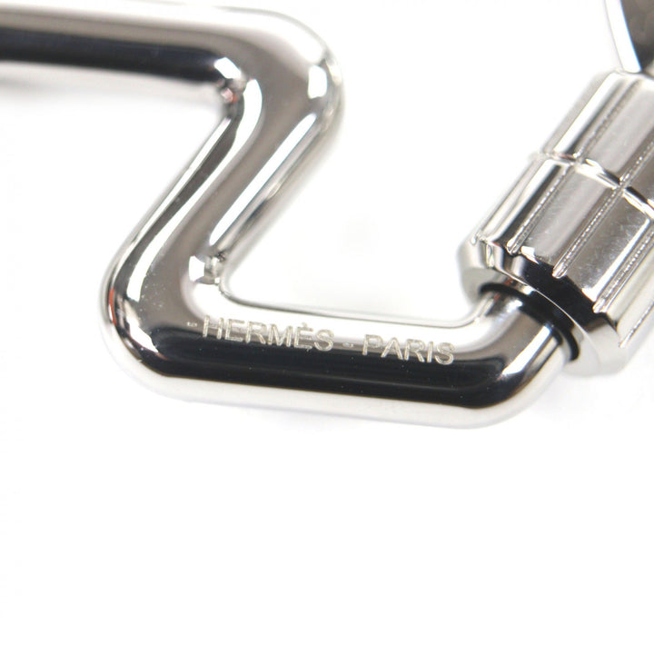 未使用品▼HERMES エルメス H トゥ スピード キーリング ー キーホルダー シルバー 箱・保存袋付き スイス製 メンズ レディース