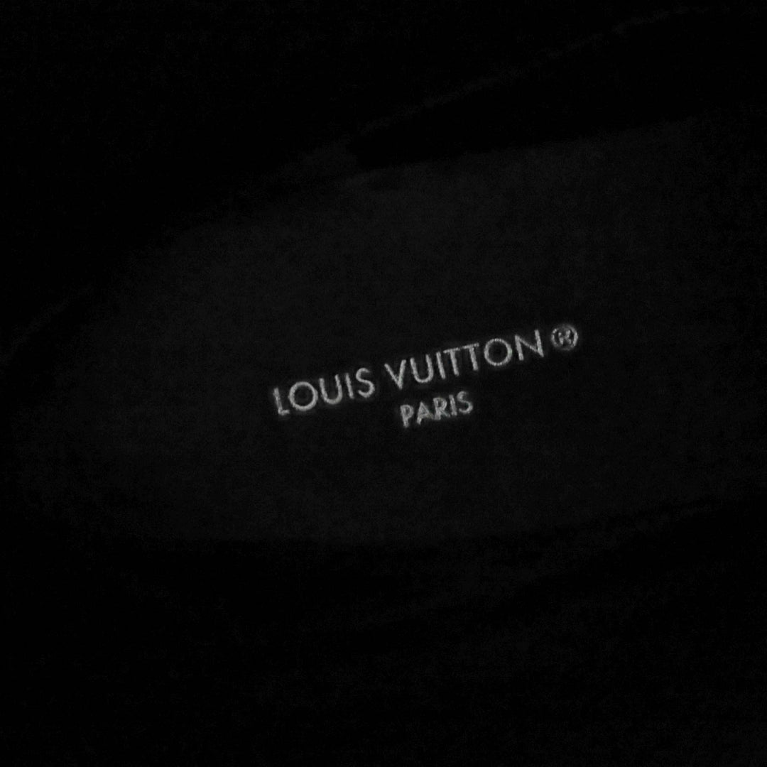 極美品☆LOUIS VUITTON ルイヴィトン ウエストサイド・ライン LVロゴ レザー ロングブーツ ブラック 36 イタリア製 レディース
