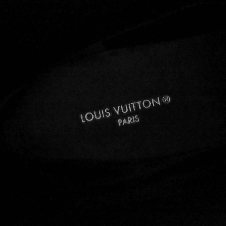 極美品☆LOUIS VUITTON ルイヴィトン ウエストサイド・ライン LVロゴ レザー ロングブーツ ブラック 36 イタリア製 レディース