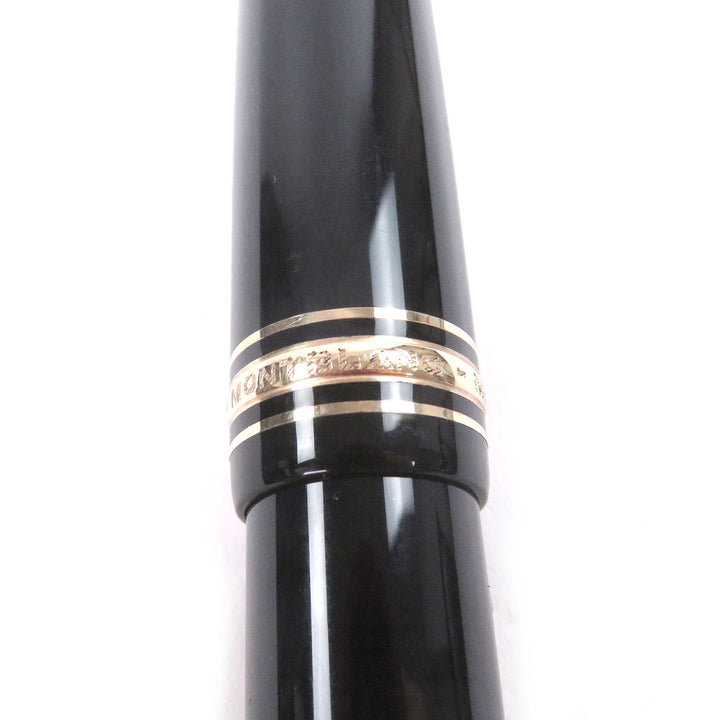 美品□MONTBLANC モンブラン マイスターシュテュック 149 ペン先14K Fニブ キャップ式 万年筆 ブラック ゴールド ドイツ製 メンズ