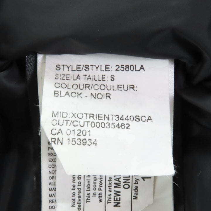 良品★CANADA GOOSE カナダグース 2580LA ROSSCLAIR PARKA ファー・フード・ロゴワッペン付 ダウンコート ブラック S/P カナダ製 正規品