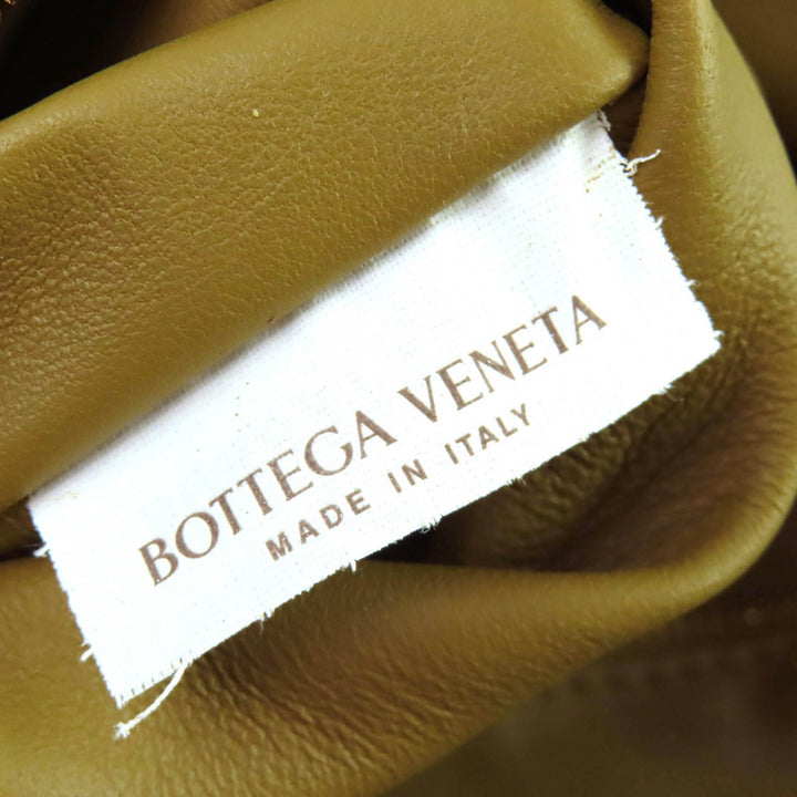 美品△BOTTEGAVENETA ボッテガヴェネタ 620954 ザ ボディポーチ ラムレザー シャーリング ボディバッグ ブラウン イタリア製 レディース