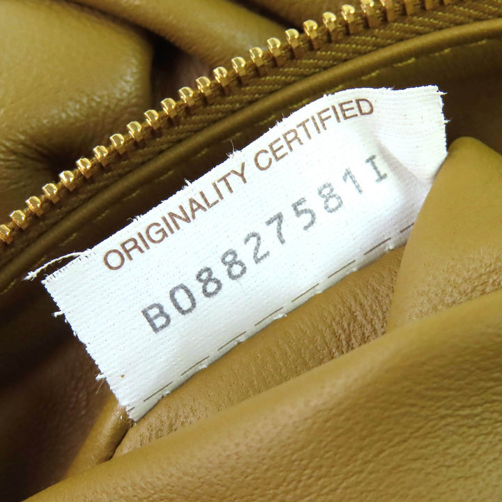 美品△BOTTEGAVENETA ボッテガヴェネタ 620954 ザ ボディポーチ ラムレザー シャーリング ボディバッグ ブラウン イタリア製 レディース