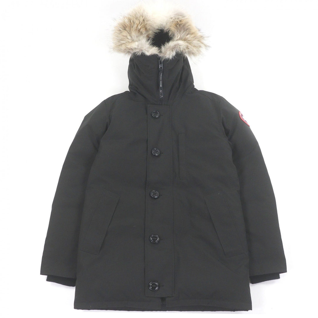 美品□CANADA GOOSE カナダグース 3438JM JASPER PARKA ジャスパー フーデッド ダウンジャケット ブラック S カナダ製 正規品 メンズ