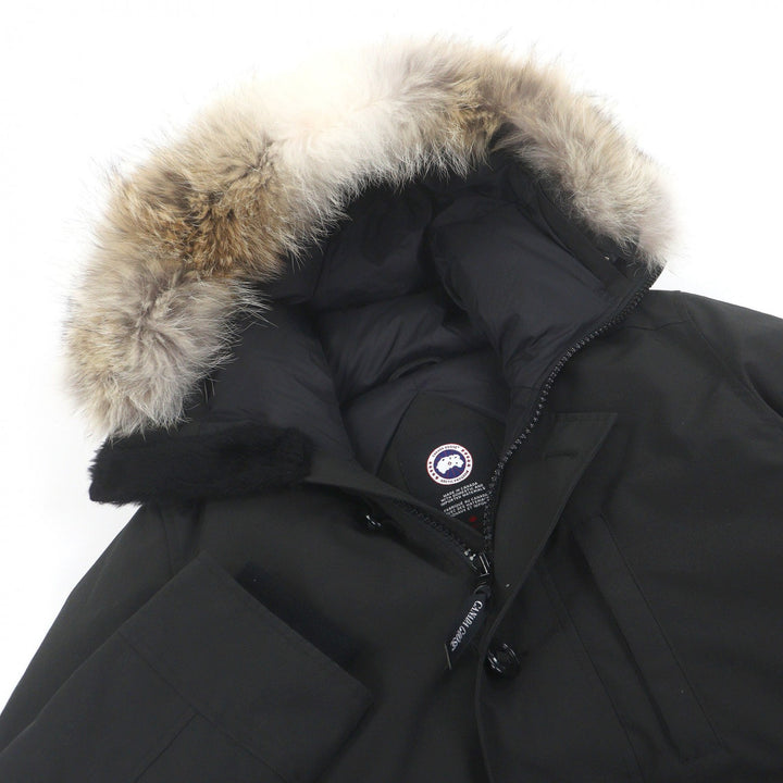 美品□CANADA GOOSE カナダグース 3438JM JASPER PARKA ジャスパー フーデッド ダウンジャケット ブラック S カナダ製 正規品 メンズ