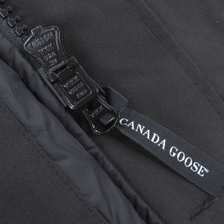 美品□CANADA GOOSE カナダグース 3438JM JASPER PARKA ジャスパー フーデッド ダウンジャケット ブラック S カナダ製 正規品 メンズ