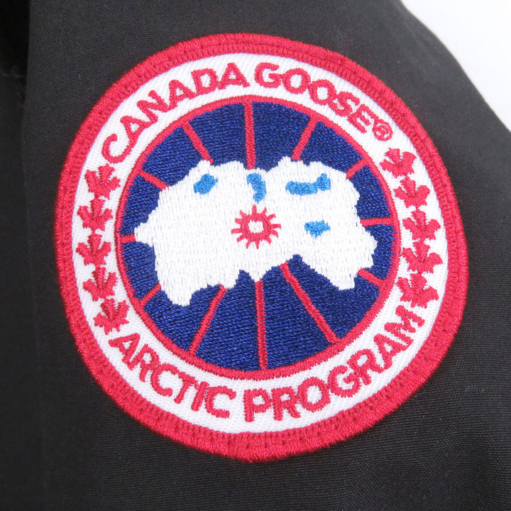 美品□CANADA GOOSE カナダグース 3438JM JASPER PARKA ジャスパー フーデッド ダウンジャケット ブラック S カナダ製 正規品 メンズ