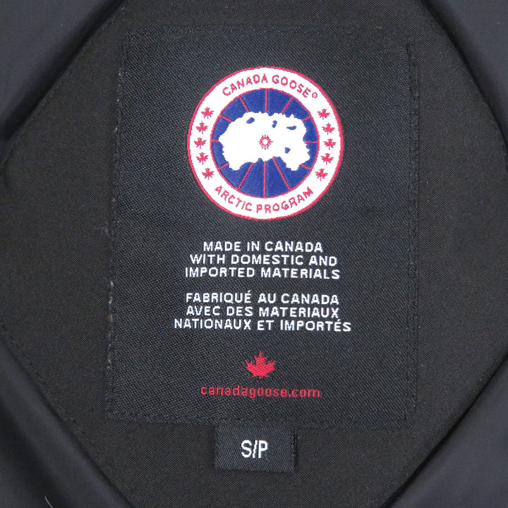 美品□CANADA GOOSE カナダグース 3438JM JASPER PARKA ジャスパー フーデッド ダウンジャケット ブラック S カナダ製 正規品 メンズ