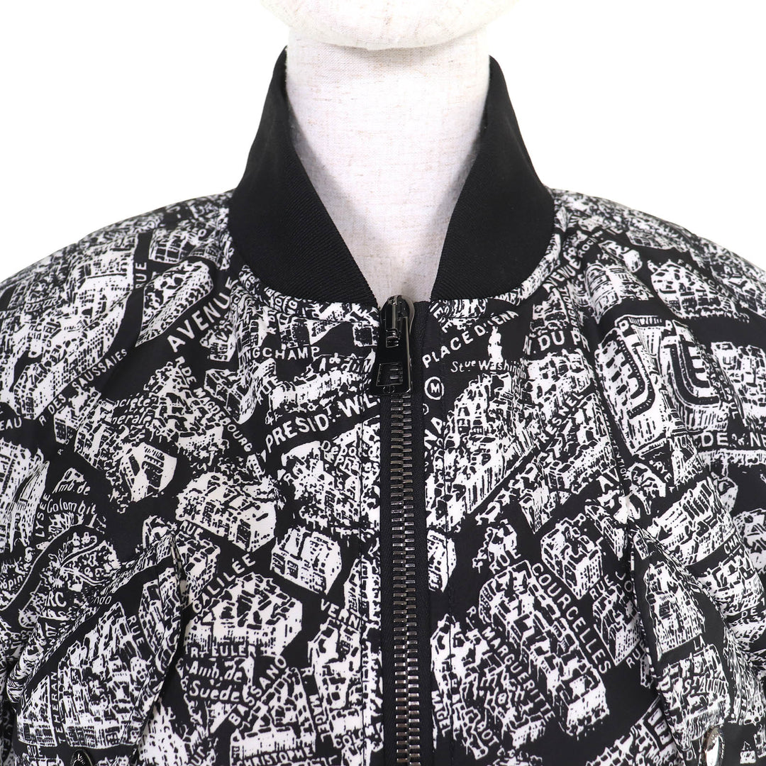 【ドンドン見直し】美品△Christian Dior クリスチャンディオール 2023年 327C14A2767 中綿入 クロップド ボンバージャケット 38 正規品