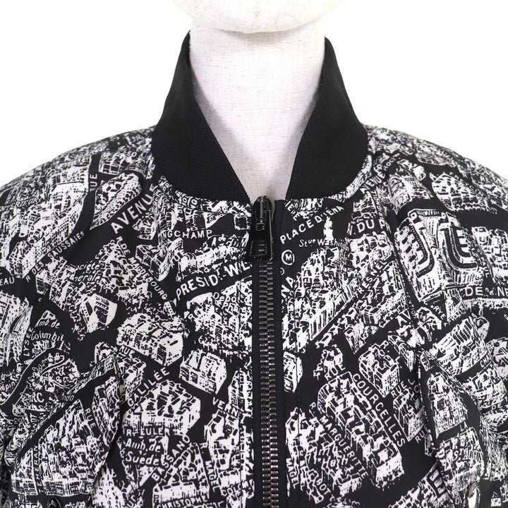 【ドンドン見直し】美品△Christian Dior クリスチャンディオール 2023年 327C14A2767 中綿入 クロップド ボンバージャケット 38 正規品