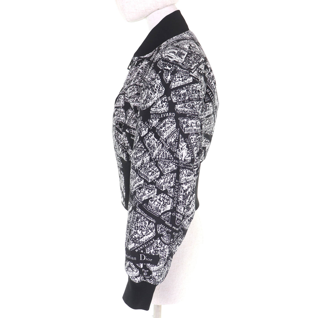 【ドンドン見直し】美品△Christian Dior クリスチャンディオール 2023年 327C14A2767 中綿入 クロップド ボンバージャケット 38 正規品