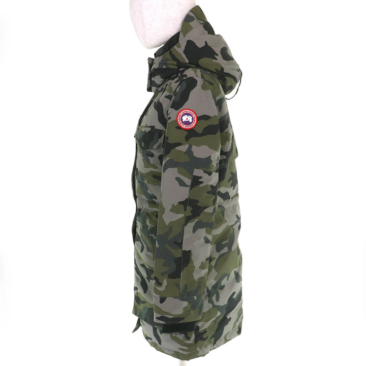 極美△CANADA GOOSE カナダグース 5806LP GABRIOLA PARKA カナダグースジャパン ロゴワッペン フード付 カモフラ ダウンコート XS 正規品
