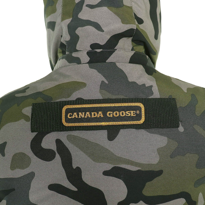 極美△CANADA GOOSE カナダグース 5806LP GABRIOLA PARKA カナダグースジャパン ロゴワッペン フード付 カモフラ ダウンコート XS 正規品