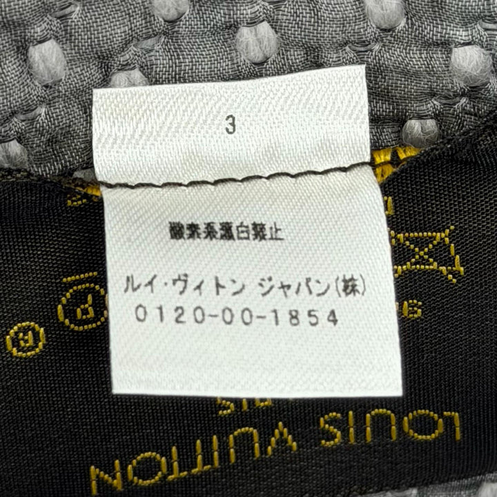 美品◇LOUIS VUITTON ルイヴィトン M74742 エシャルプ ロゴマニア ウール シルク モノグラム フリンジ付き マフラー グリペルル 正規品