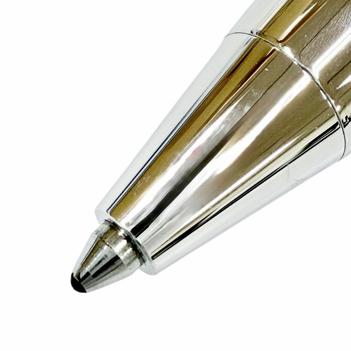 美品◇MONTBLANC モンブラン スターウォーカー メタル ブルードーム 新型 ツイスト式 ボールペン シルバー ドイツ製 メンズ 筆記確認済み