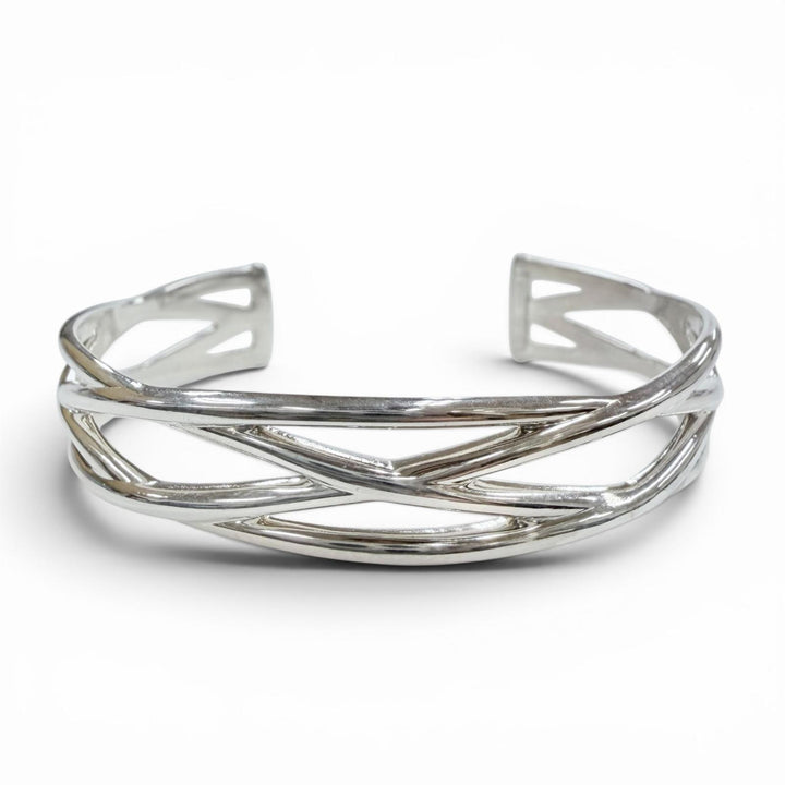 極美品◇TIFFANY&amp;Co. ティファニー ヴィンテージ ケルティック 925 約12.5cm バングル シルバー イタリア製 重量16.9g レディース メンズ