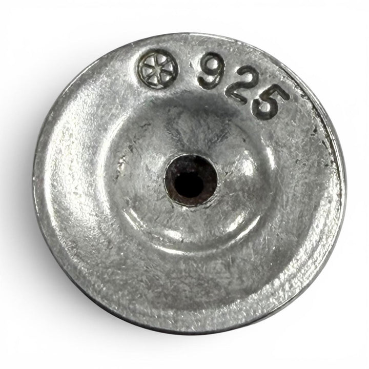 美品▼CHROME HEARTS クロムハーツ No2 CH CRS FAT CHクロス ファット スタッド 925 2個セット ピアス シルバー 重量1.7g 保存袋付き