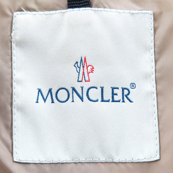 極美品△MONCLER モンクレール LEMMING レミン ラクーンファー レザーベルトデザイン ロングダウンコート ピンク系 00 正規品