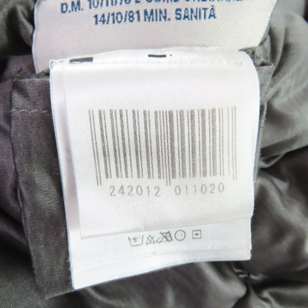 美品★MONCLER モンクレール 220934599500 JERSEY ジェルジー フード・ロゴZIP付 ダウンジャケット グレー 00 正規品 レディース