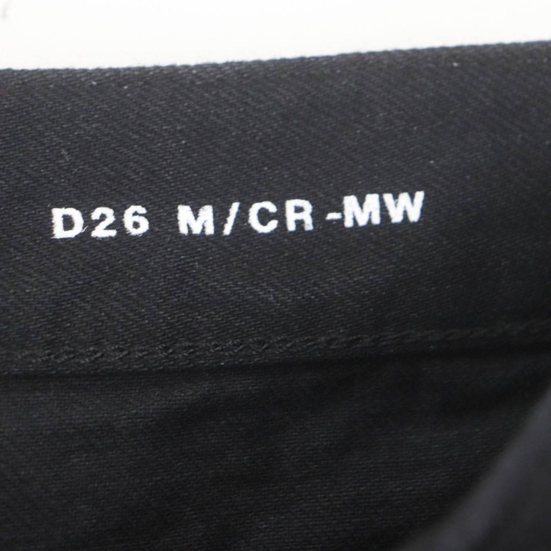 未使用品▼SAINT LAURENT PARIS サンローランパリ 21SS 644678 レザーパッチ付き キャロットフィットウォッシュドデニムパンツ 27 正規品